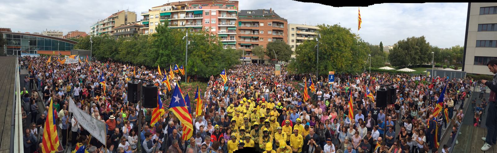 Part d'una panoràmica de la manifestació FOTO. Jorid Garcia 
