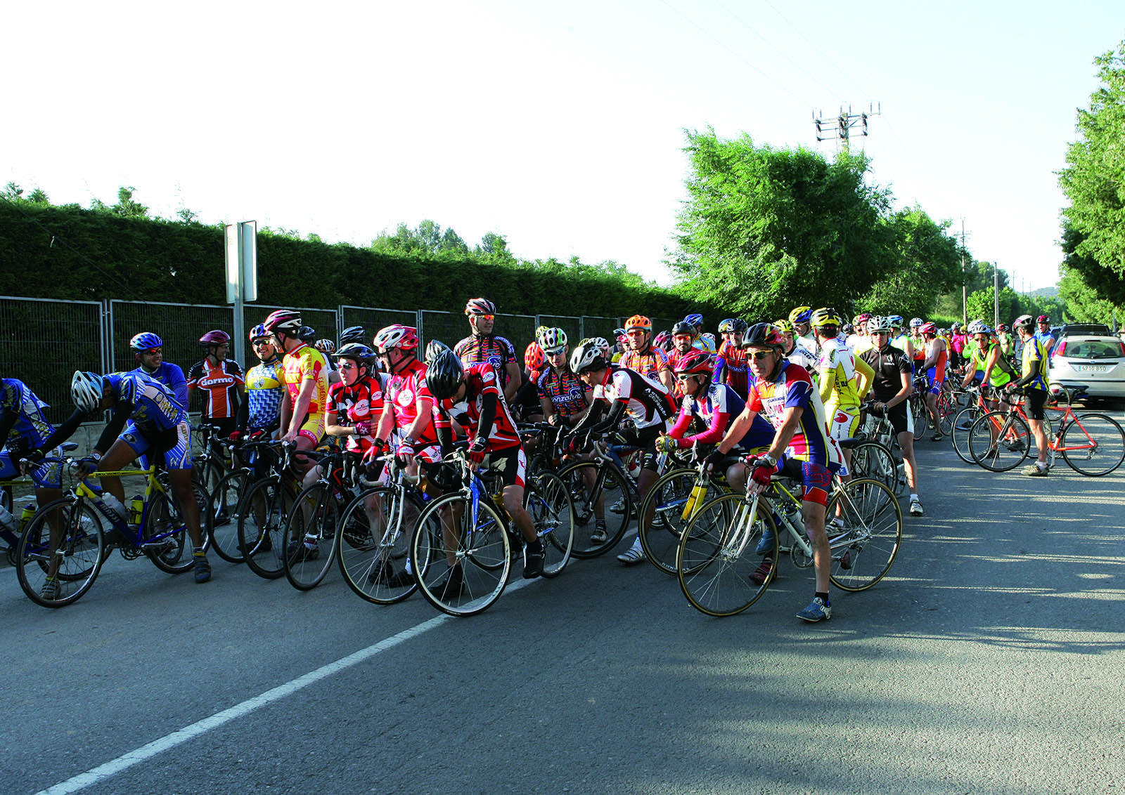 Sortida d’una de les curses Transcollserola de Carretera.