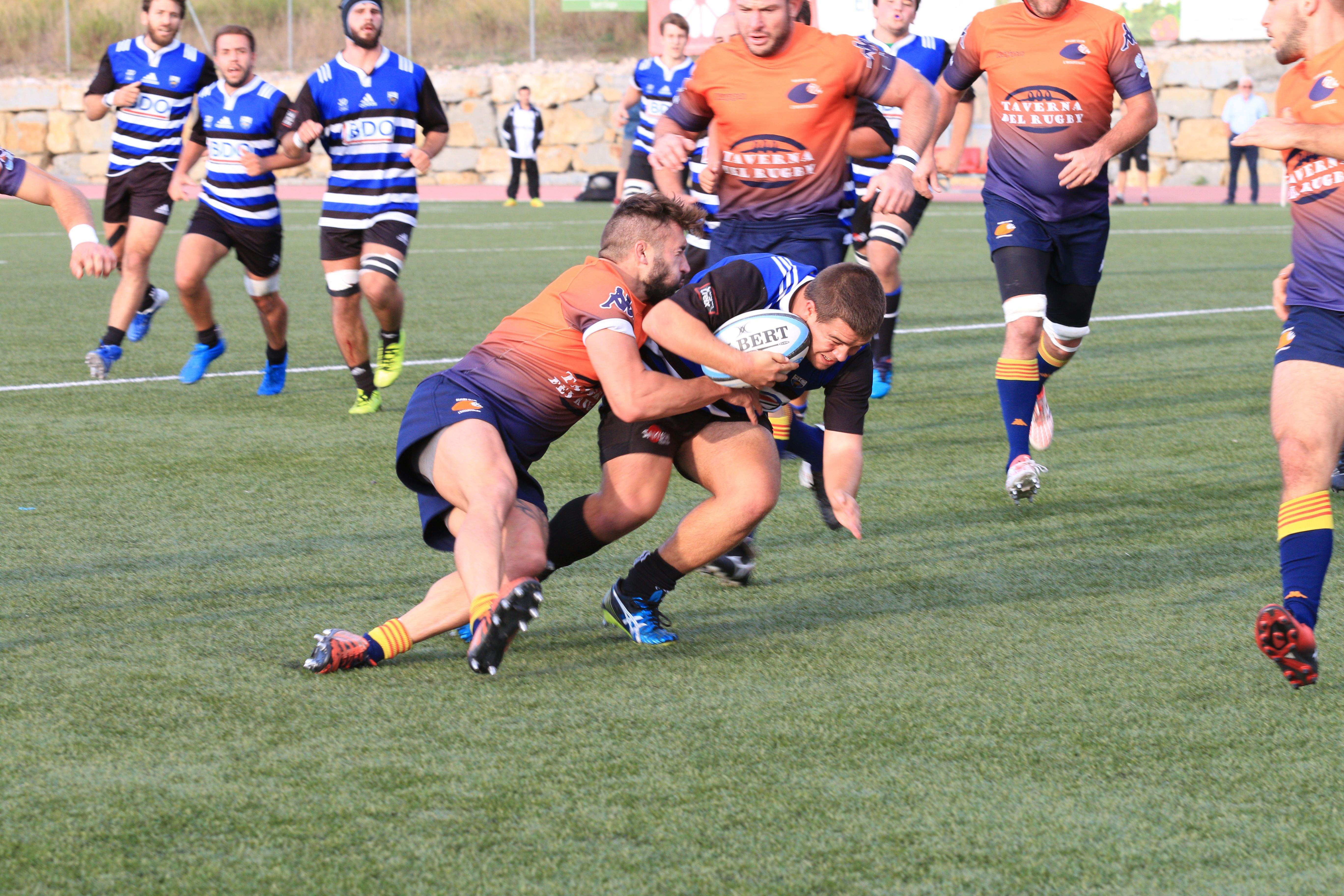 En la primera jornada de lliga, el CR Sant Cugat va superar (34-17) l'RC L'Hospitalet. FOTO: Lali Álvarez