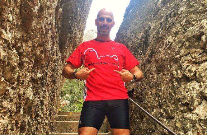 Alberto Gómez, en una sortida. FOTO: Cims Contra el Càncer