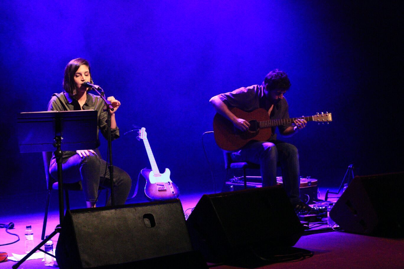 Maria Arnal i Marcel Bagès durant l'actuació FOTO: Lali Àlvarez