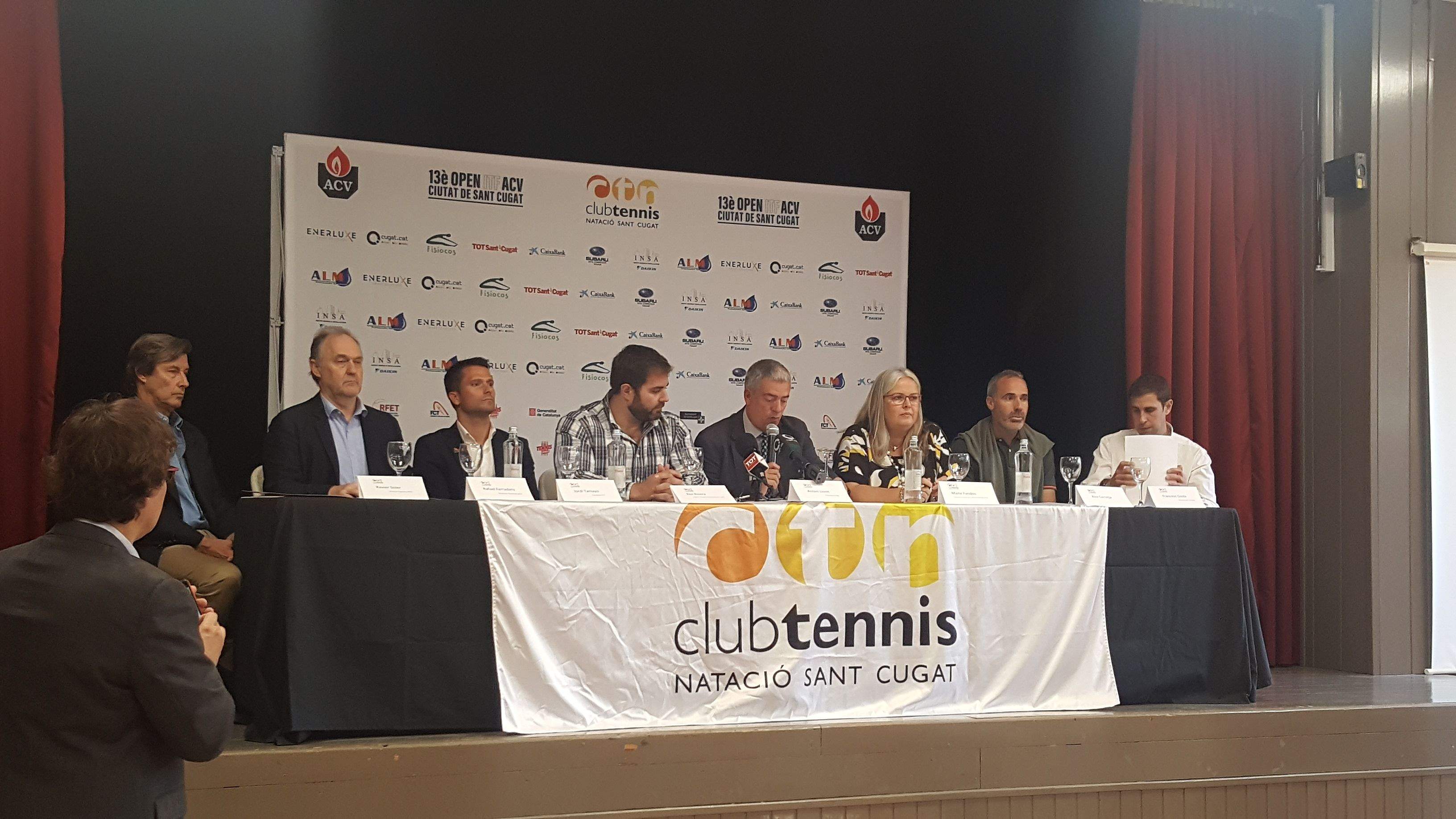 Xavier Soler, Rafael Ferradans, Jordi Tamayo, Eloi Rovira, Toni Lloret, Maite Fandos, Alex Corretja i Toni Lloret i Quico Costa. FOTO: CTN Sant Cugat