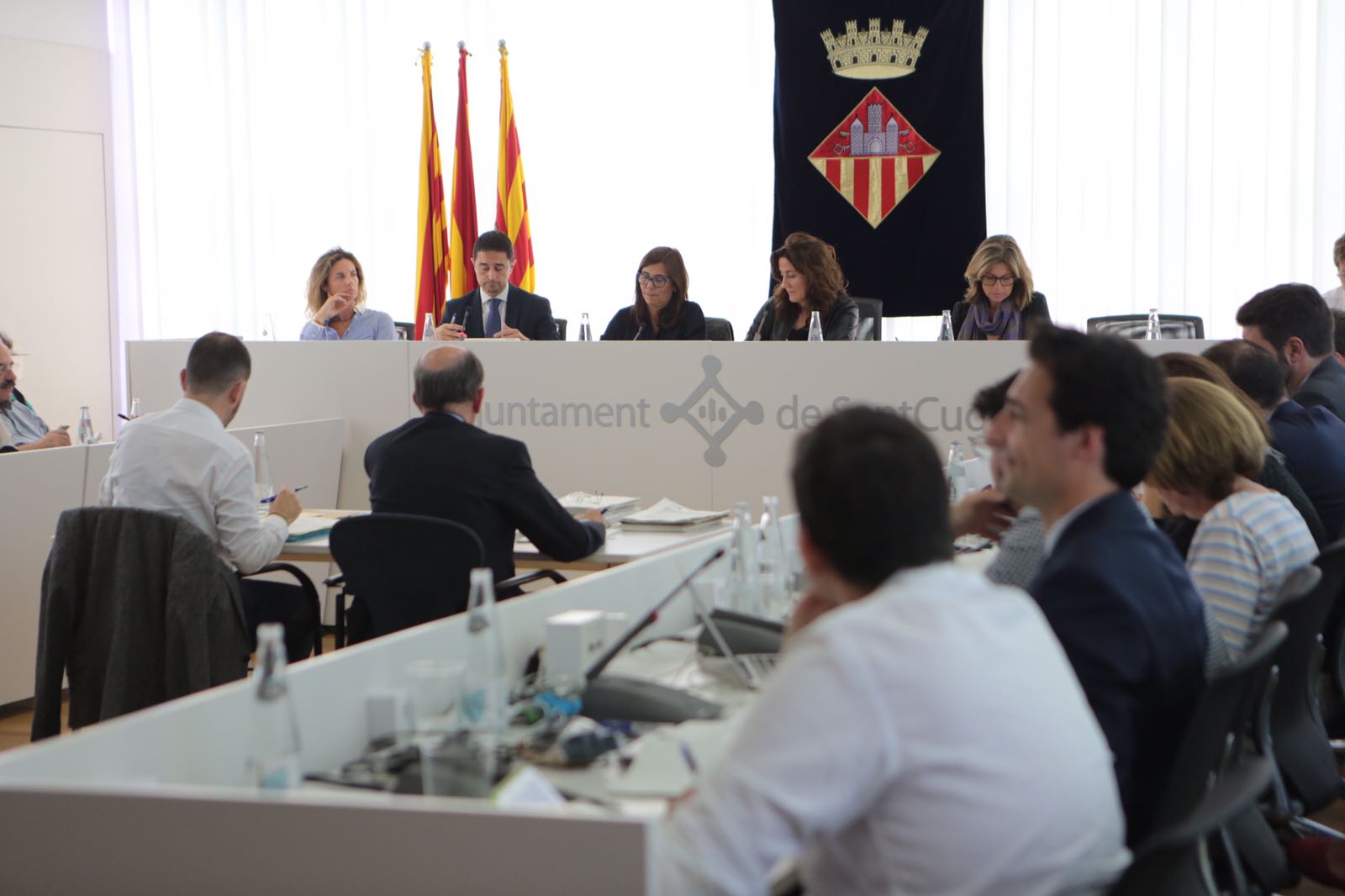 Moment de la celebració del ple aquest 16 d'octubre. FOTO: Artur Ribera