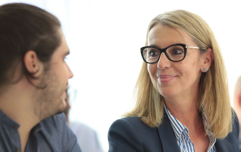 Èric Gómez i Mireia Ingla, en un moment d'un ple. FOTO: Artur Ribera