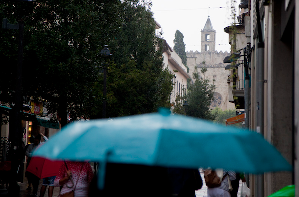 Imatge d'arxiu d'un dia de pluja FOTO: Lali Puig 