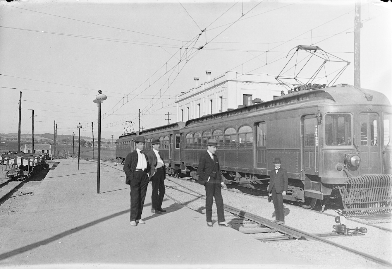 Imatge de principis de segle passat a Sant Cugat FOTO: Arxiu històric d'FGC 