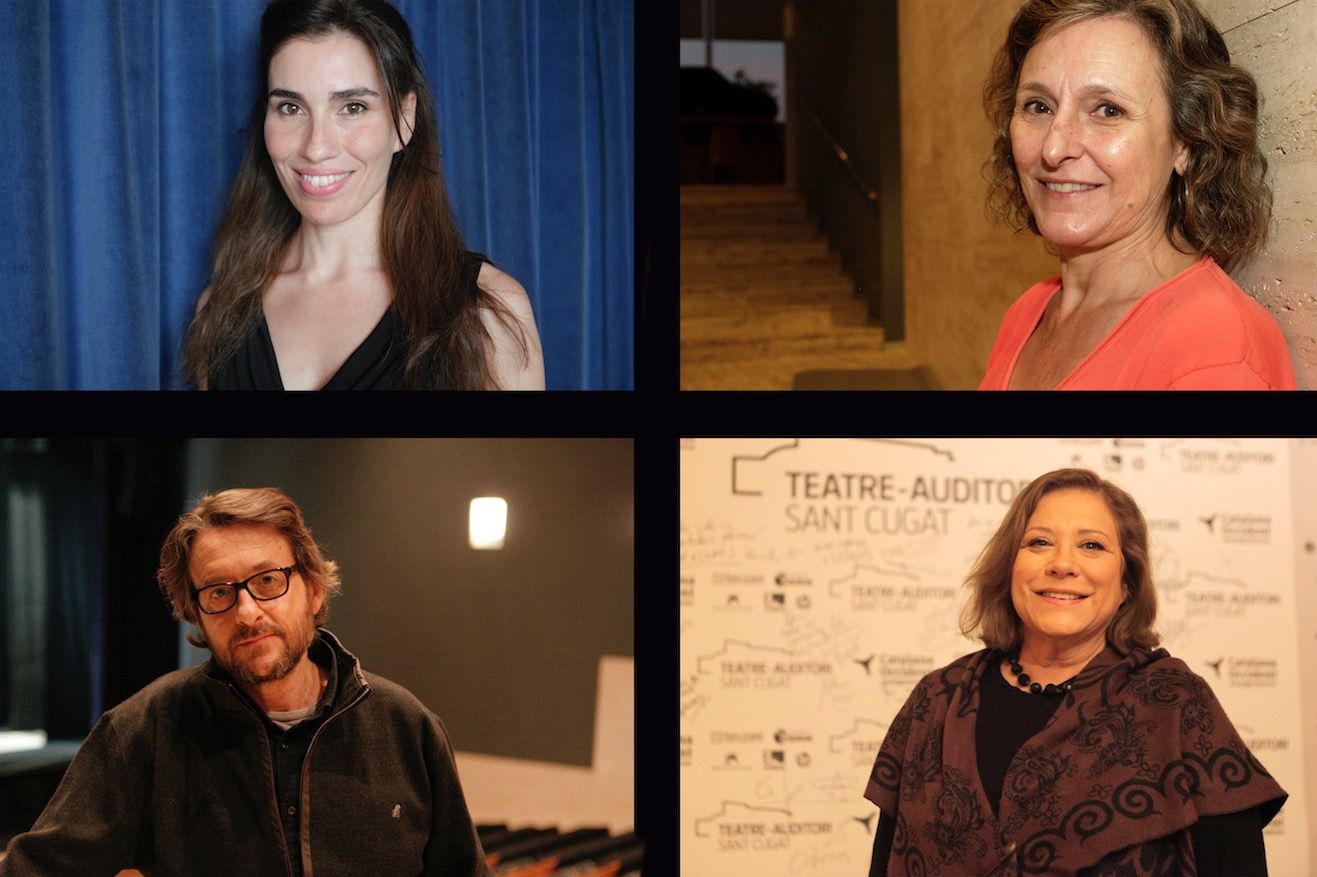 Els quatre actors santcugatencs nominats als Butaca. FOTOS: Artur Ribera