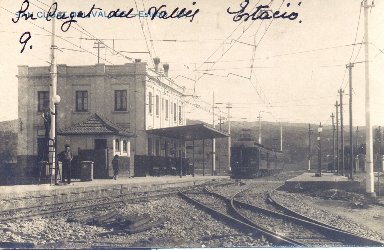 L'estació de Sant Cugat  FOTO: Arxiu Salmerón