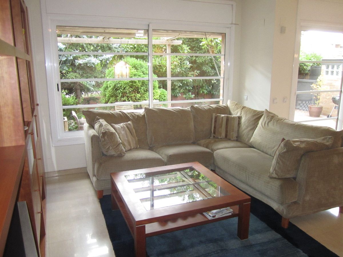 La sala d'aquesta casa ubicada a Sant Cugat FOTO: Cedida