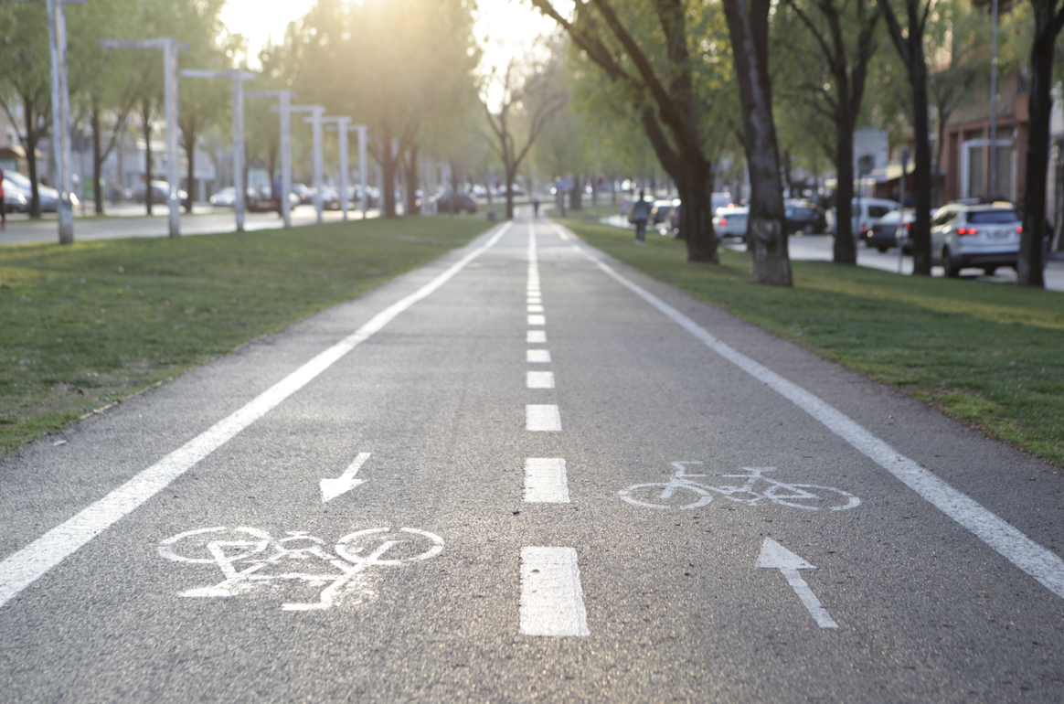 Un carril bici a Sant Cugat FOTO: Artur Ribera