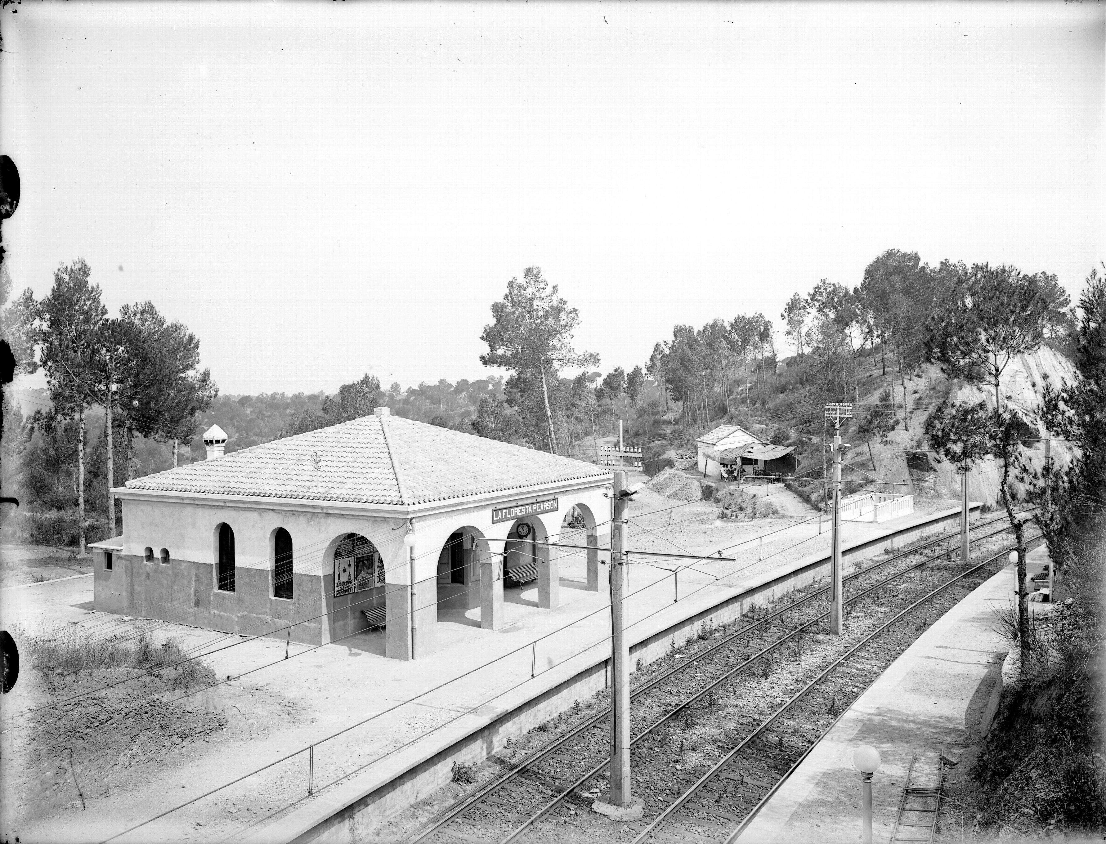 L'estació de la Floresta, tal com era fa 100 anys FOTO: Arxiu FGC