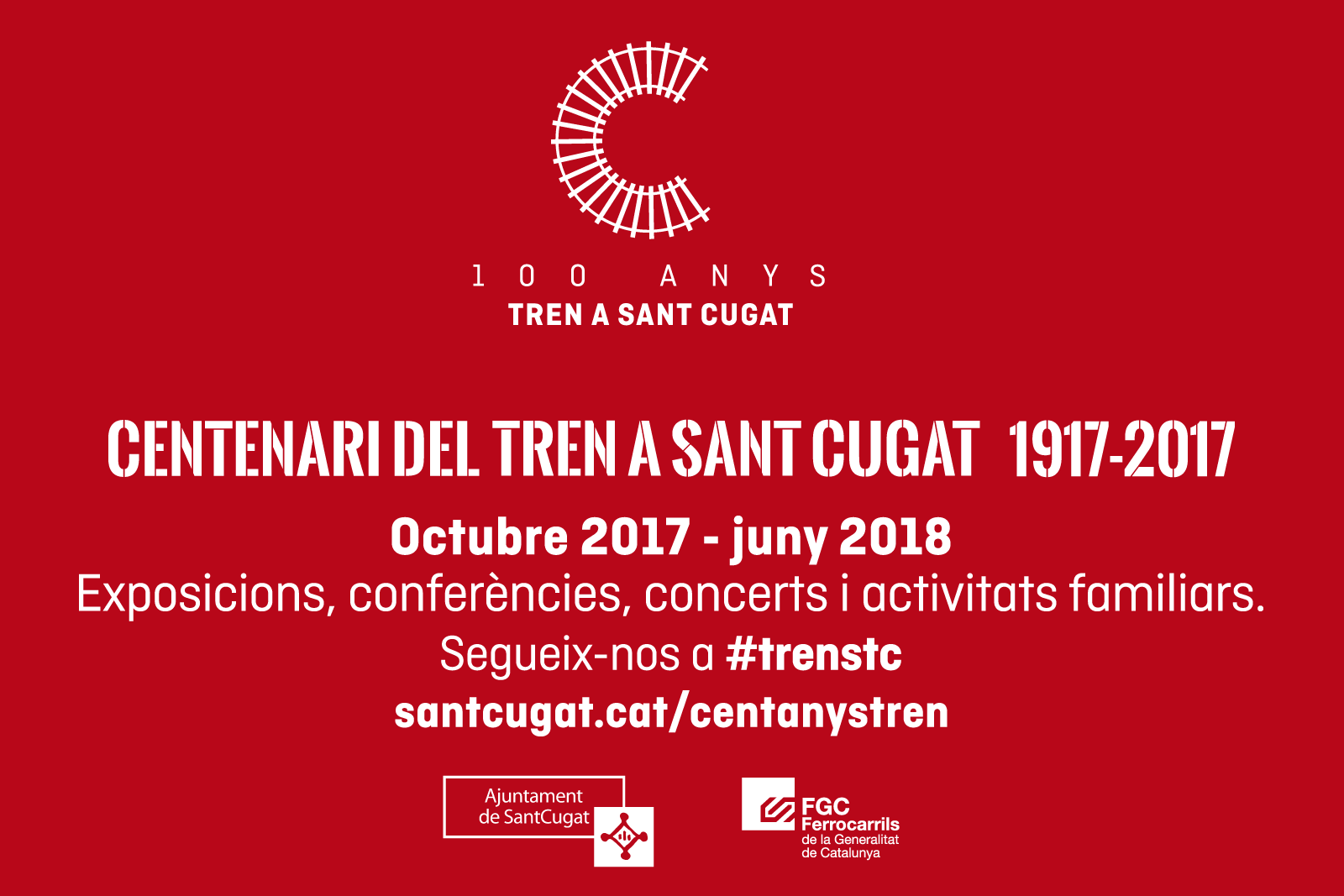 FGC patrocina el centenari de l'arribada del ferrocarril a Sant Cugat