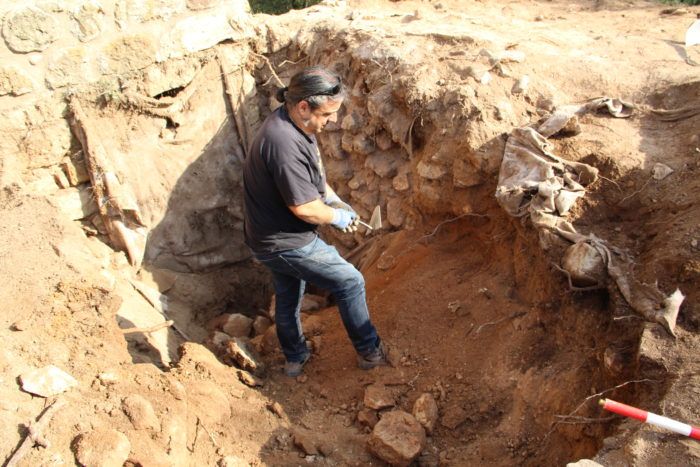 Treballs arqueològics al Castell de Canals FOTO: EMD Valldoreix
