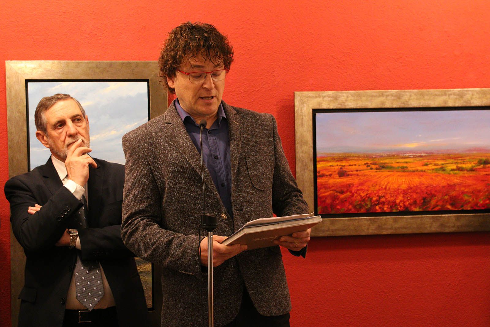 Inauguració  de l'exposició de Toni Cassany a la Sala Rusinyol. Foto: Lali Álvarez