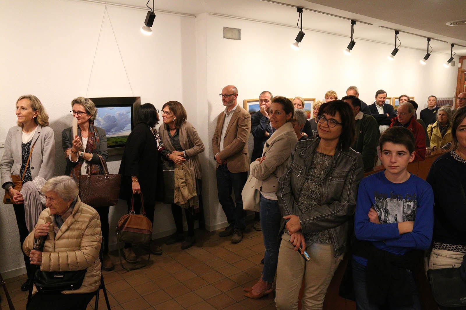 Inauguració  de l'exposició de Toni Cassany a la Sala Rusinyol. Foto: Lali Álvarez