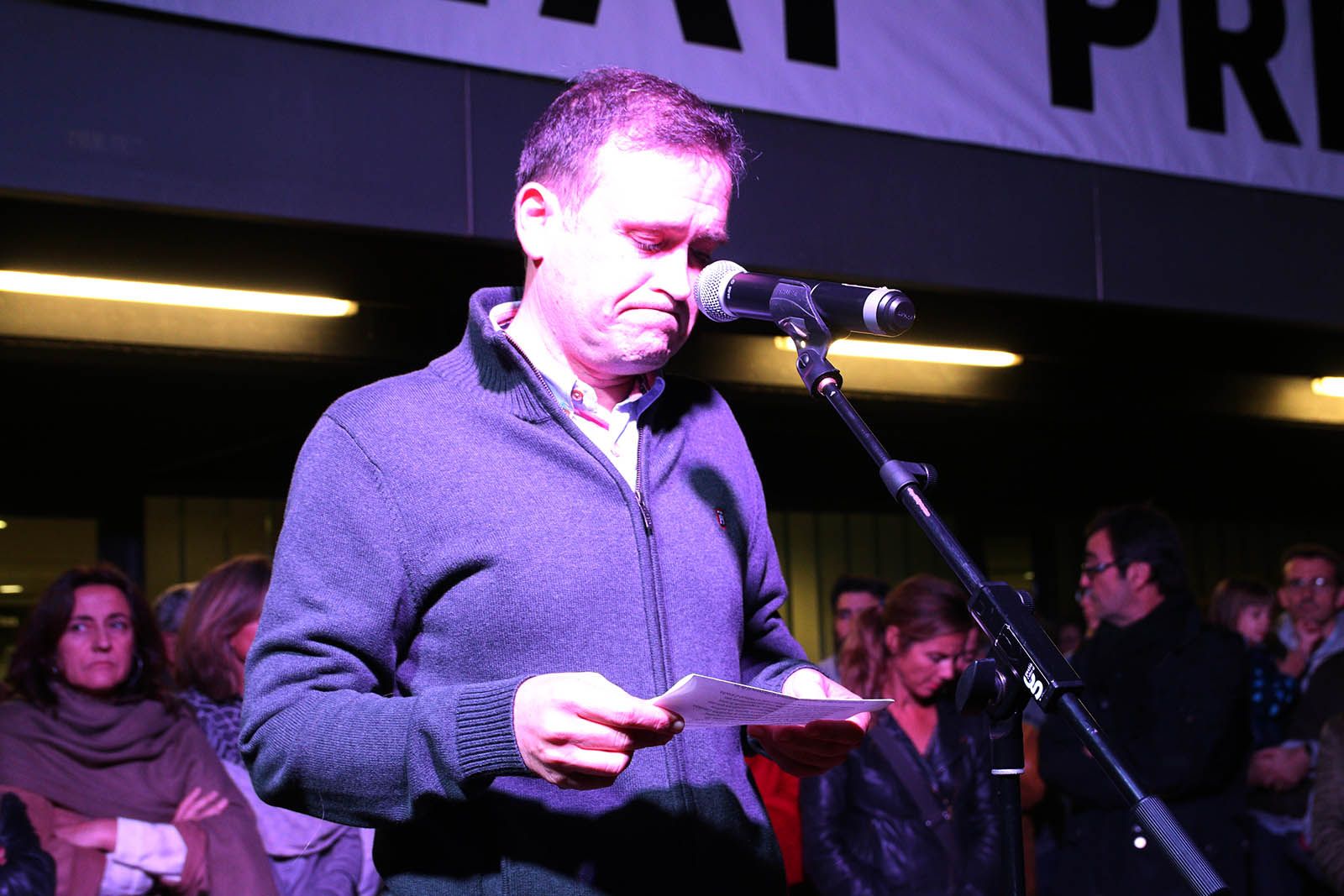 Concentració de suport al Govern de Catalunya. Foto: Lali Álvarez