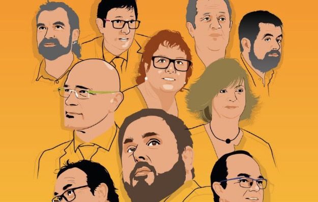 Part del cartell difós per les entitats.