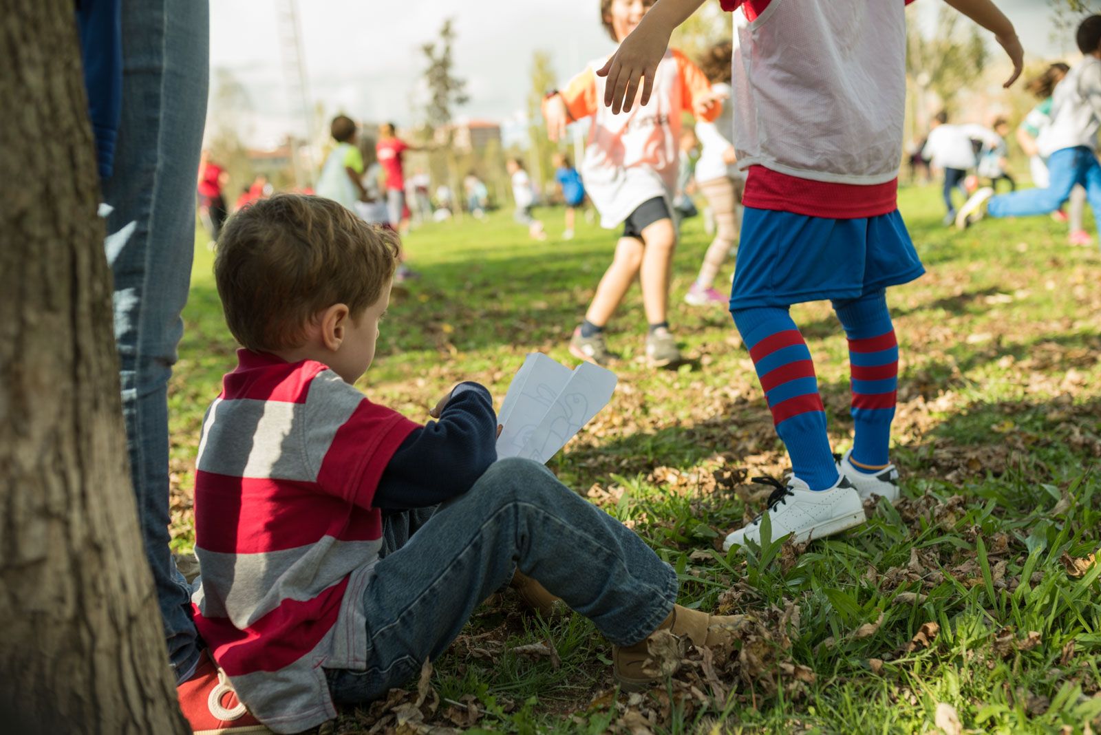 Prepara't pel Cros. Entrenament previ al Cros Ciutat de Sant Cugat. Parc de la Pollancreda  FOTO: Oscar Bayona 