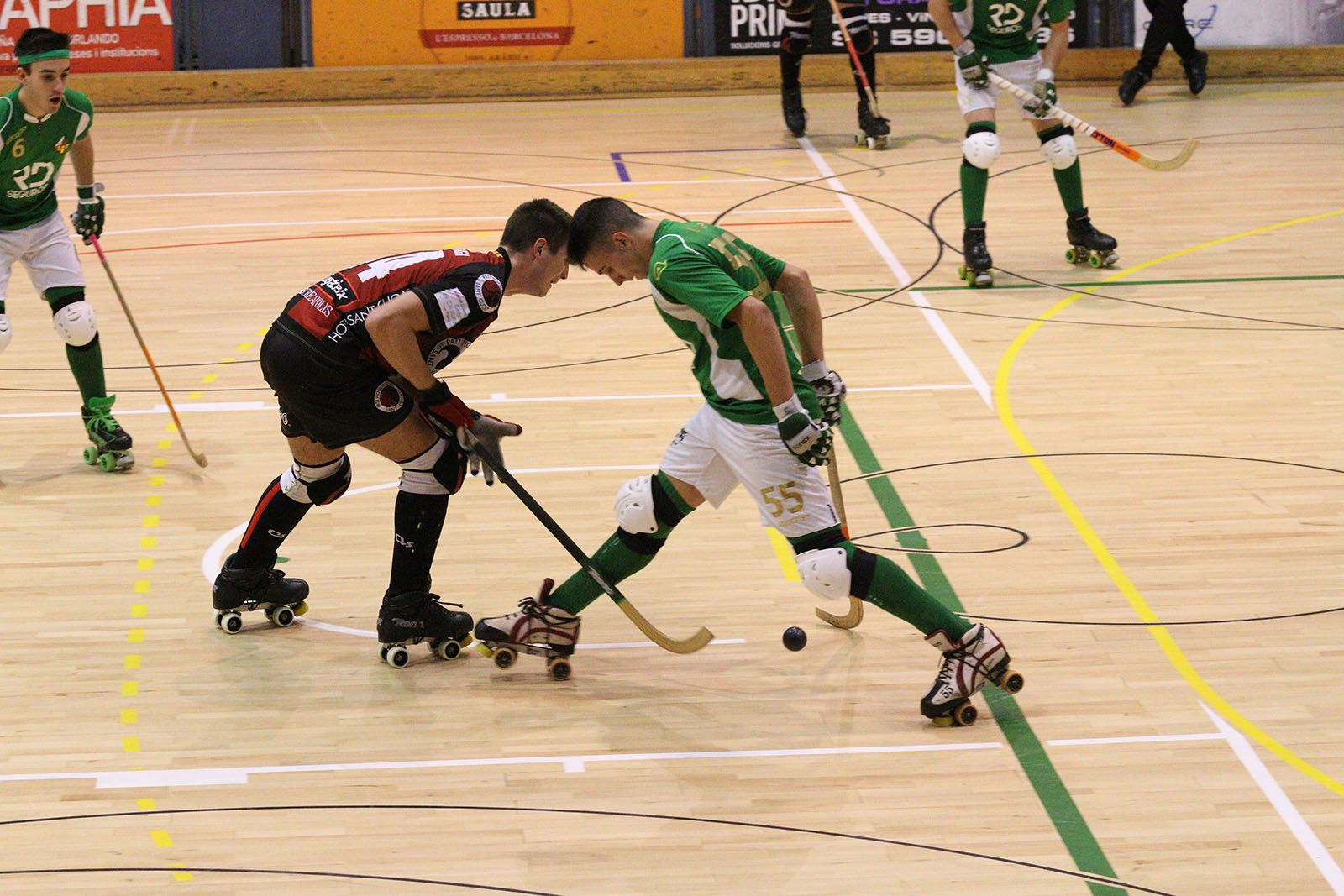 Partit de lliga d'hoquei patins: PHC Sant Cugat-CP Vilanova. Foto: Lali Álvarez