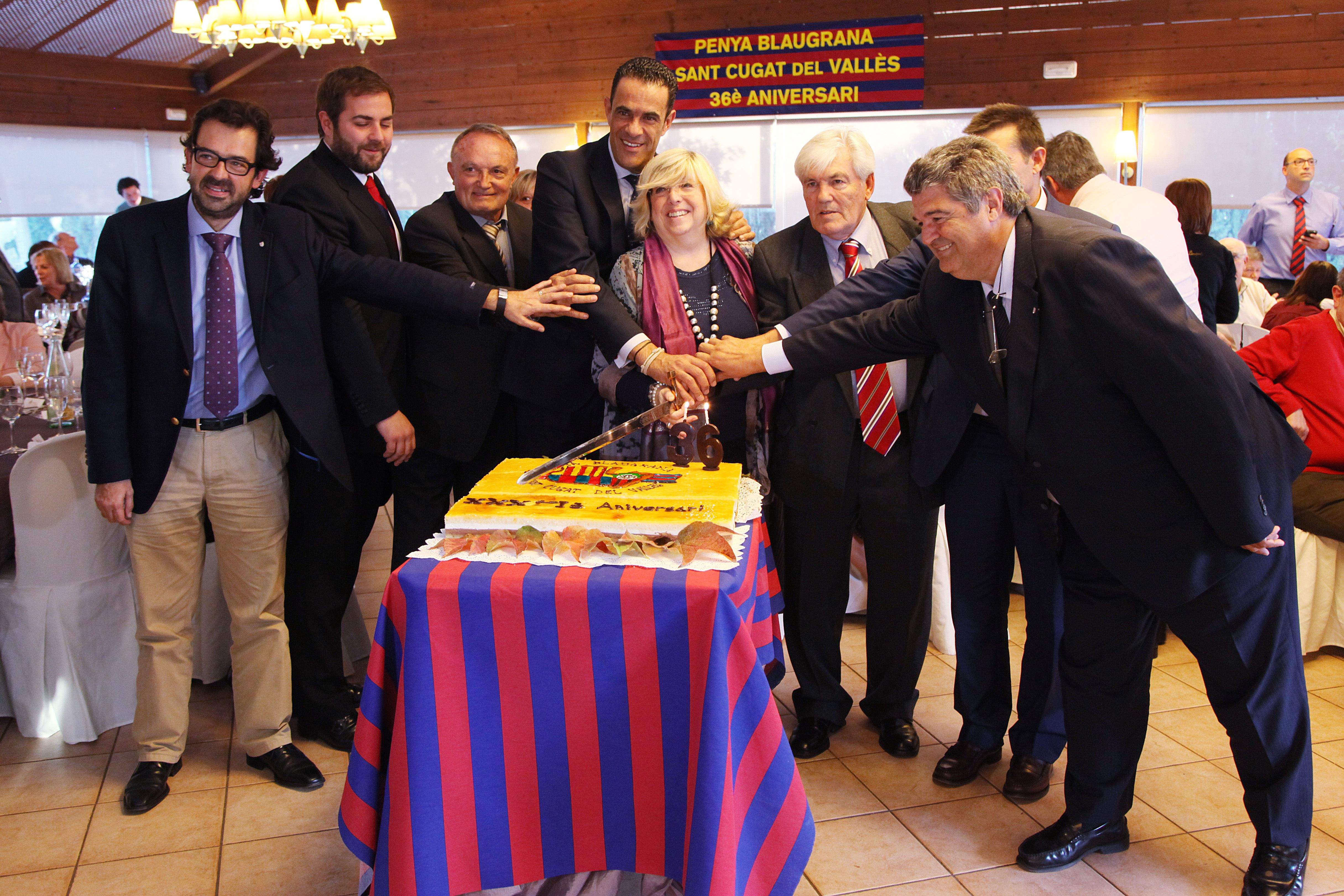 Imatge del dinar del 36è aniversari de la PB Sant Cugat, al 2015. FOTO: Lali Puig