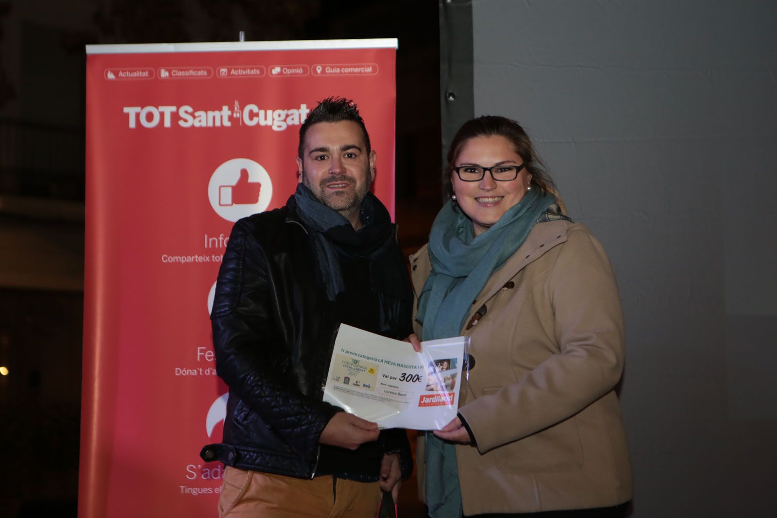 El primer premi de la Categoria La meva mascota i jo és per la foto feta per Lorena Bonil