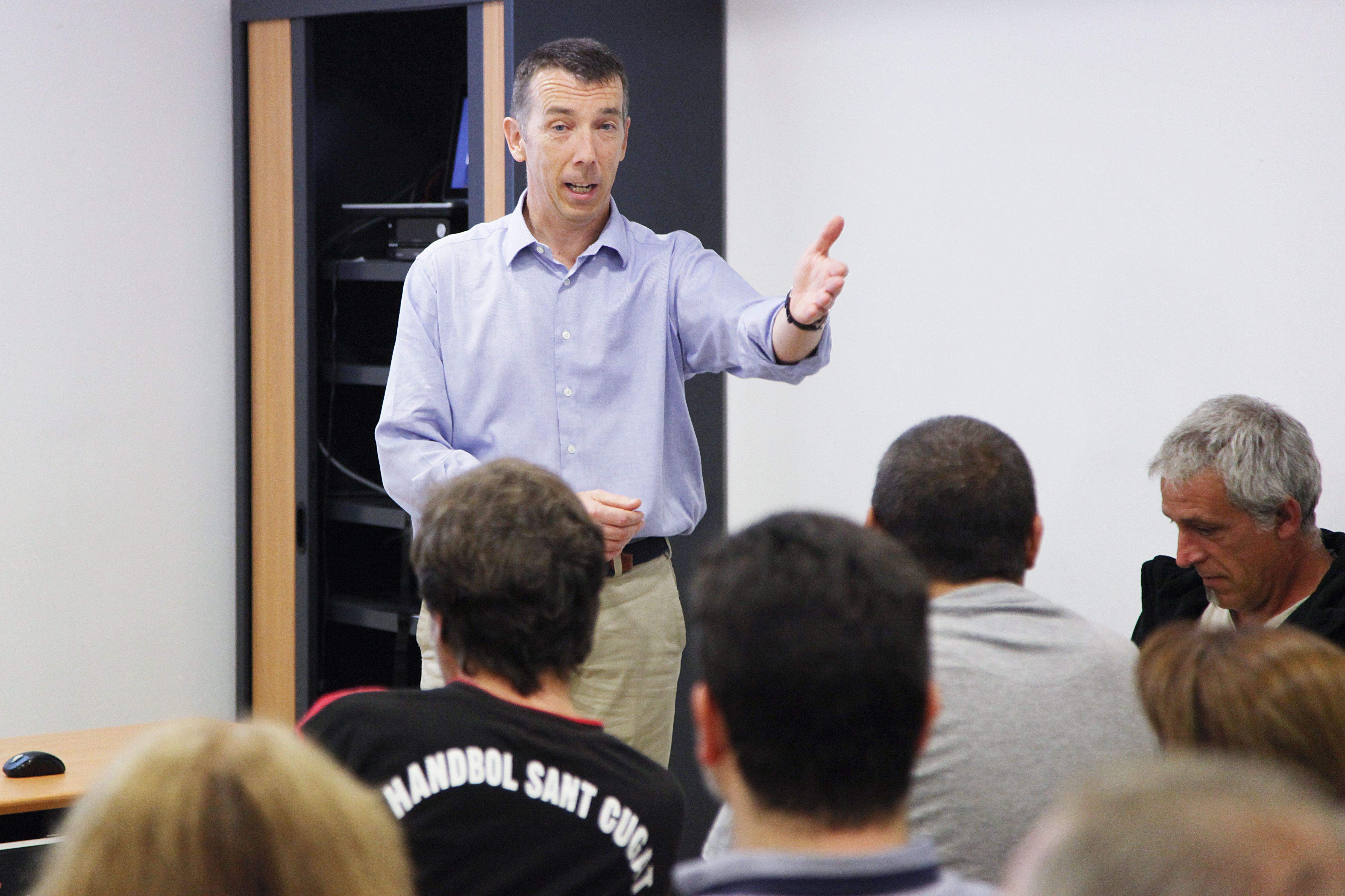 Miquel Catarineu, en una assemblea del 2015. FOTO: Lali Puig