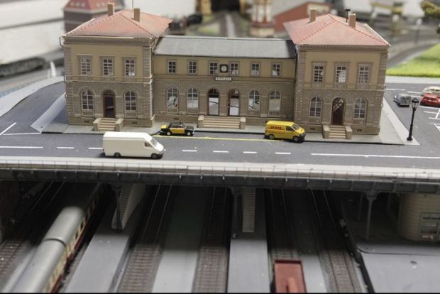 Maqueta de l'Associació Amics del Ferrocarril FOTO: Artur Ribera 