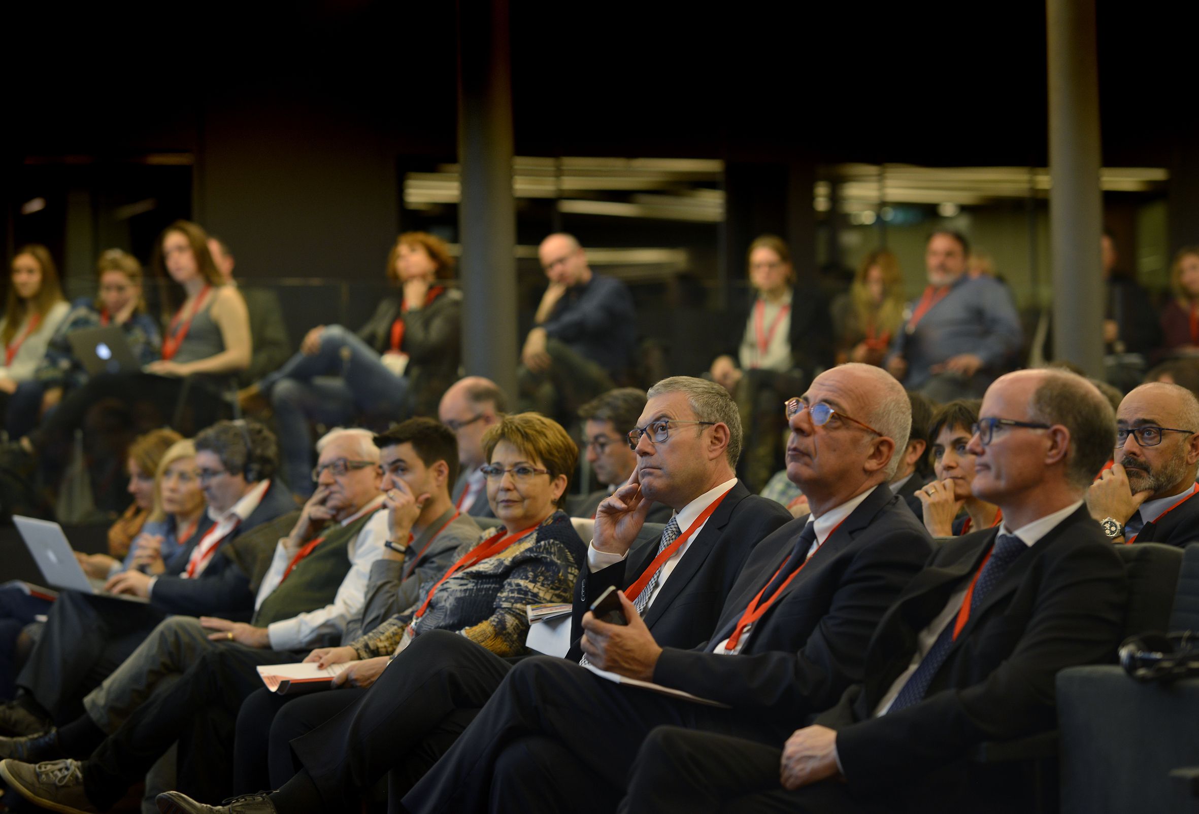 El president de l'AMIC, Ramon Grau, al centre, durant la jornada FOTO: AMIC