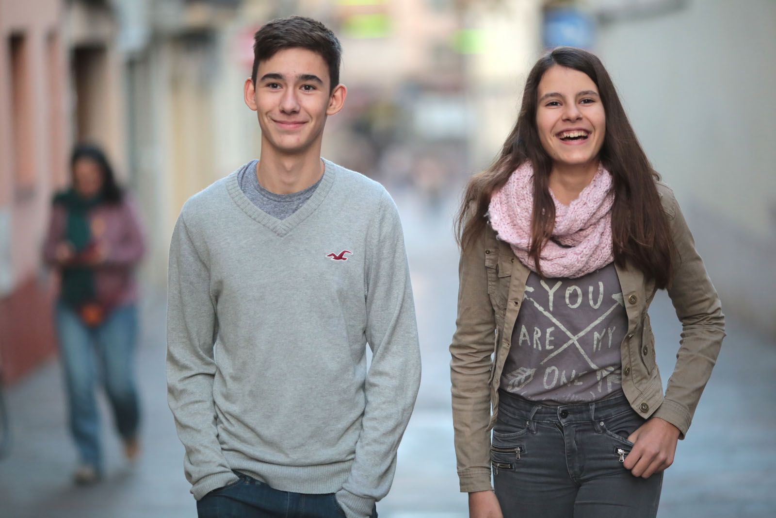 Pau Blasco i Aitana Altuna són els vicepresidents del Consell de Joves 13/16 FOTO: Artur Ribera 