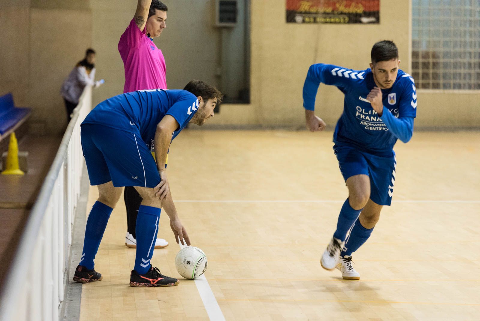 ZEM Can Llobet futbol sala Olympic FS VS La Union. Foto:  Oscar Bayona 