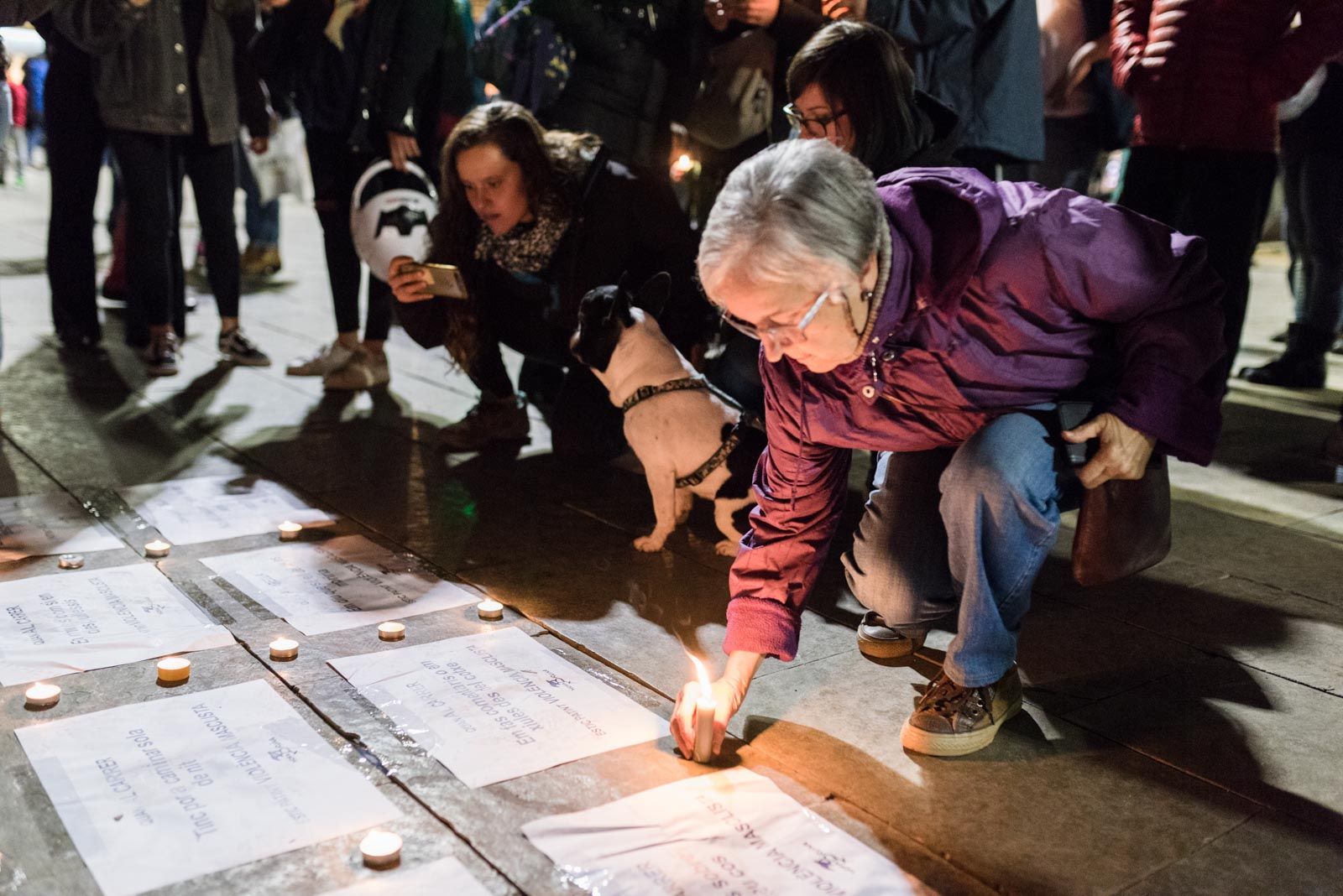 Homenatge dones assassinades Plaça Octavia. Foto: Oscar Bayona 