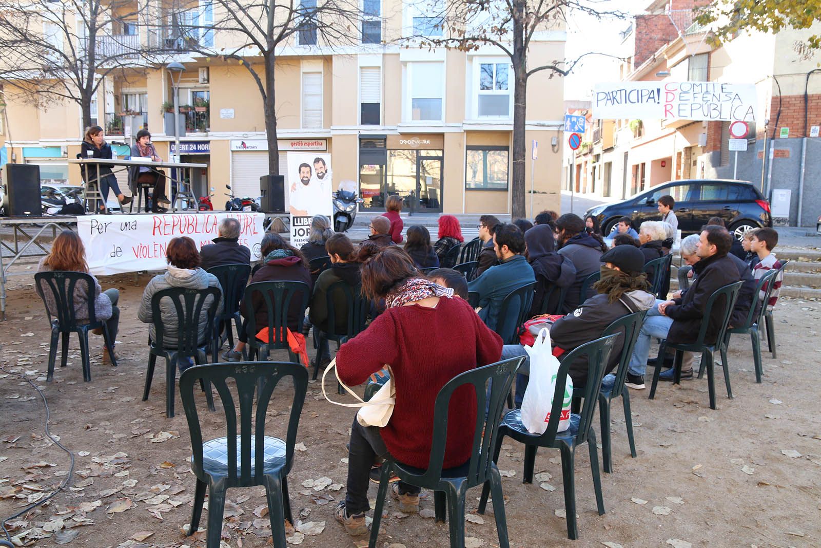 Acte per a una República lliure de masclisme, organitzat per al CDR. Foto: Lali Álvarez