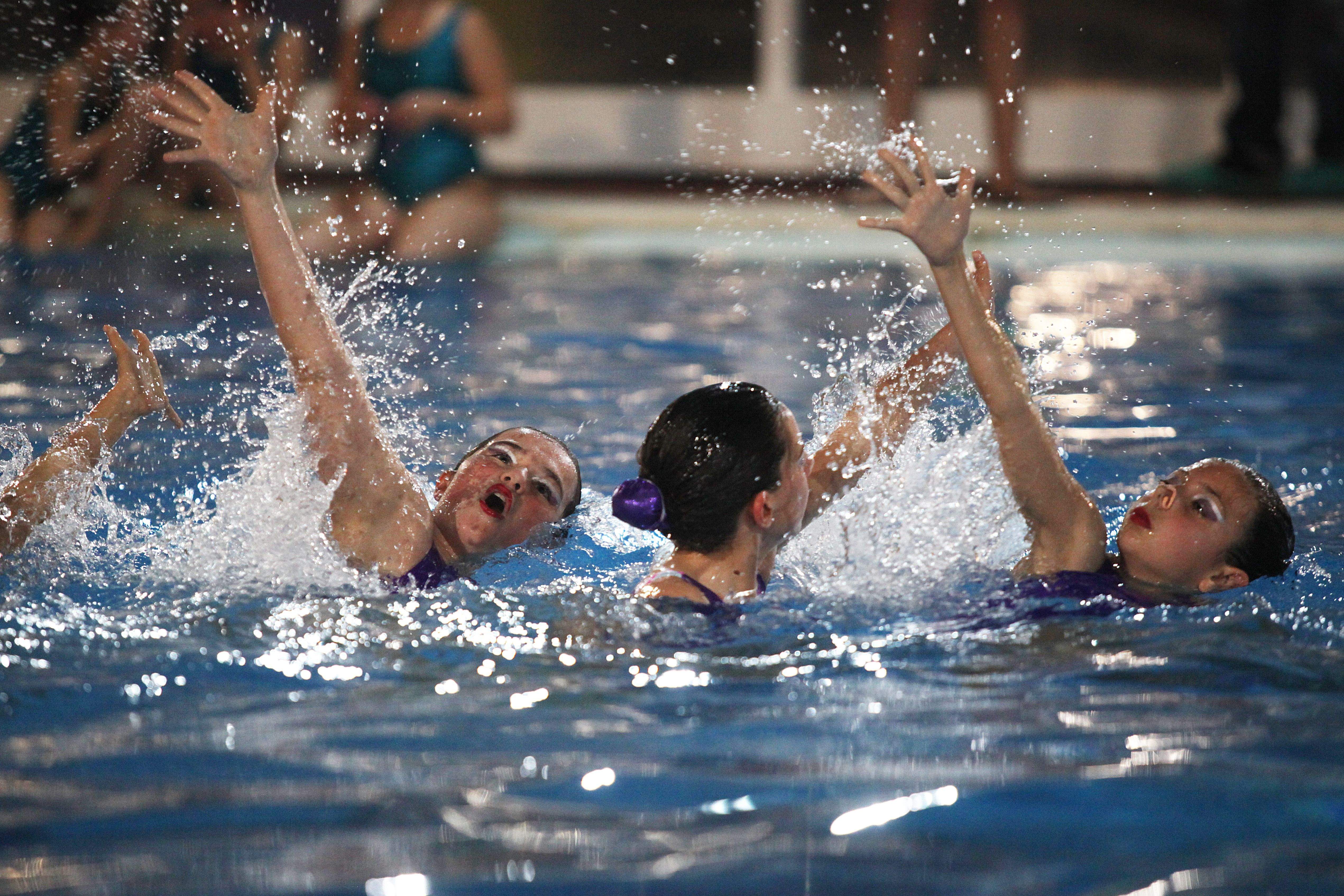 Nedadores del Club Sincro Sant Cugat en una imatge d'arxiu. FOTO: Lali Puig