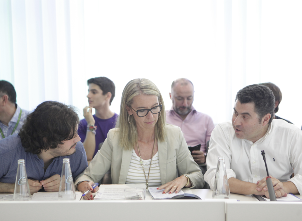 Els tres regidors d'ERC-MES a l'Ajuntament de Sant Cugat FOTO: Artur Ribera