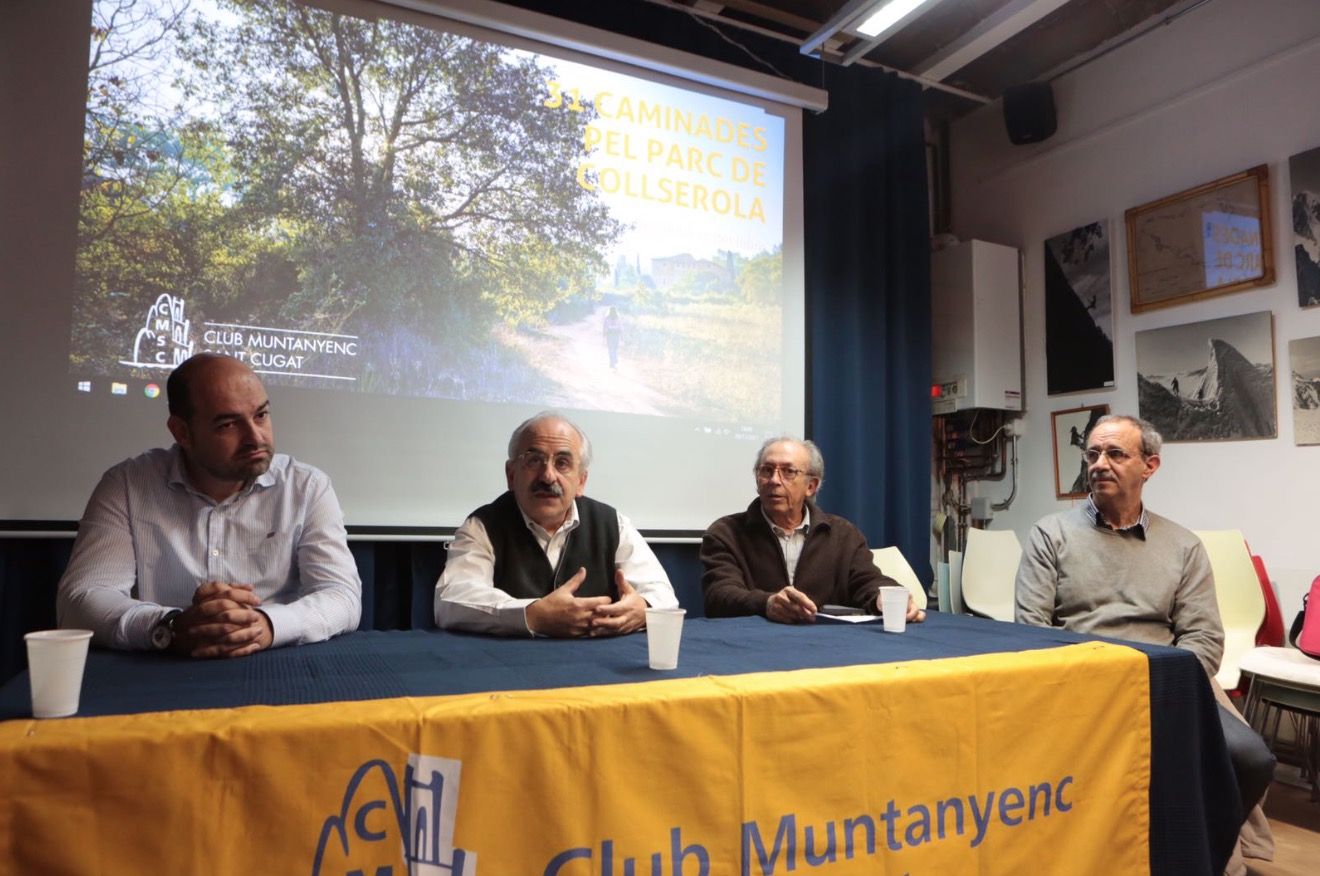 Merino, Domènech, Duch i Bendinelli durant la presentació del llibre  FOTOS: Artur Ribera
