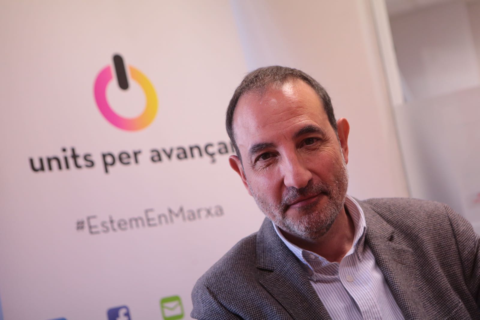 Ramon Espadaler, de campanya a Sant Cugat FOTO: Artur Ribera