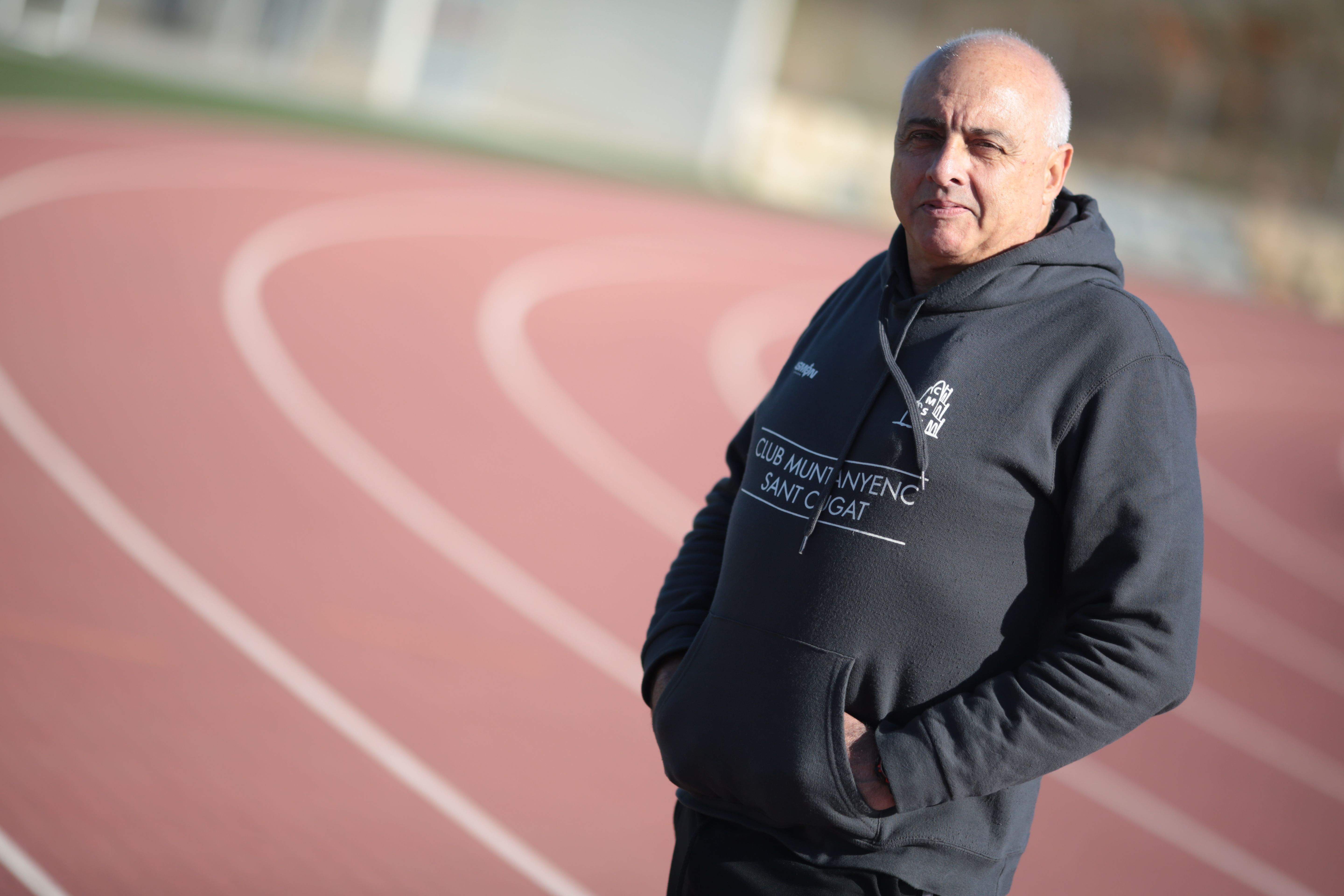 Oswaldo Romero, a la pista d'atletisme de la ZEM La Guinardera. FOTO: Artur Ribera