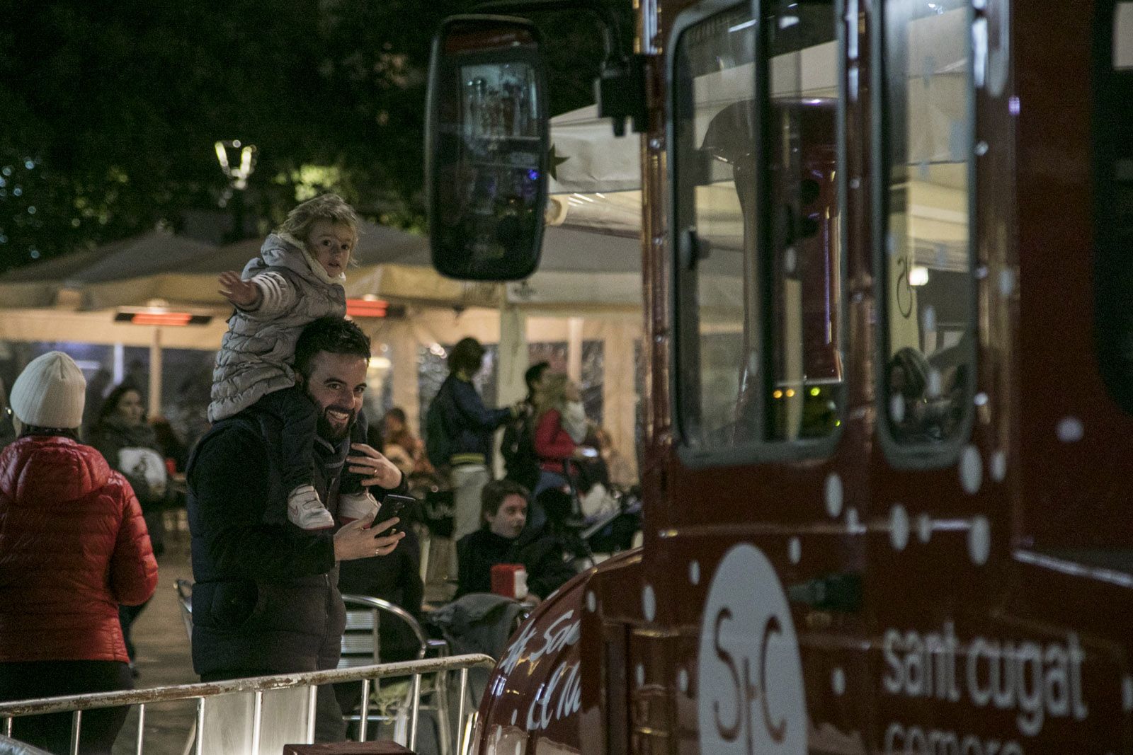 Així es prepara Sant Cugat pel Nadal. FOTO: Lali Puig