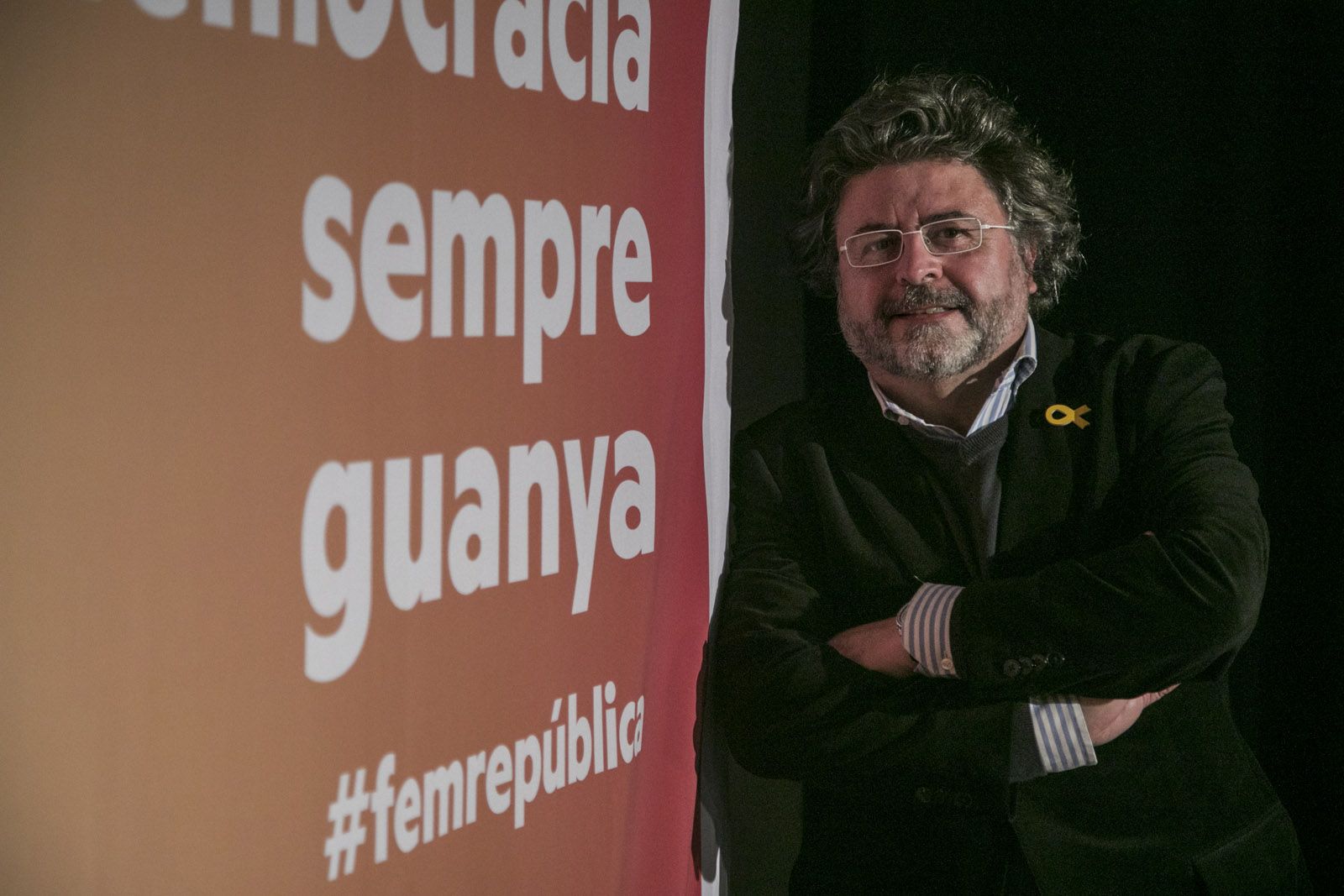 Castellà després del míting a la Casa de Cultura de Sant Cugat FOTO: Lali Puig 