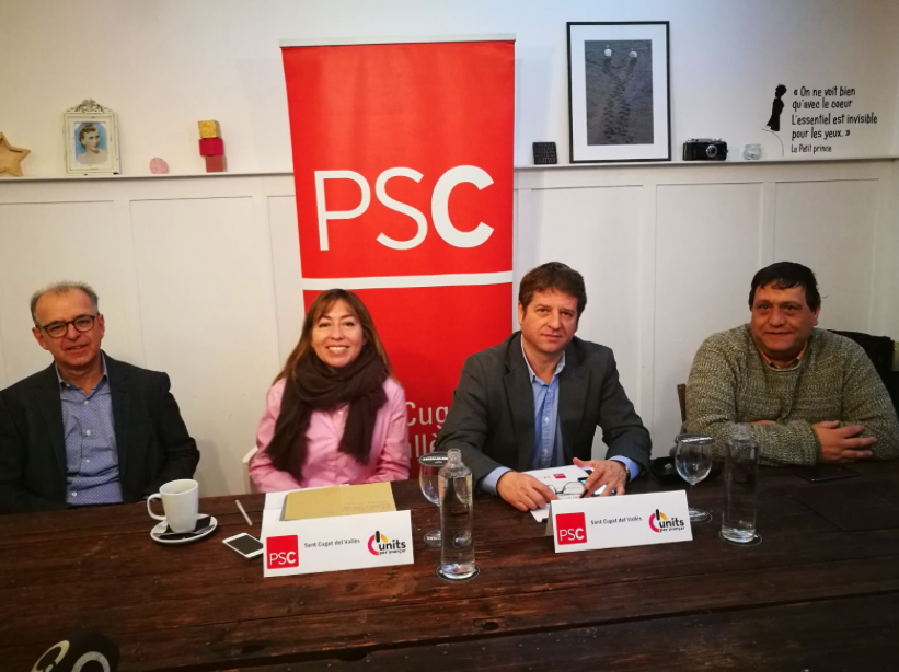 Acte de campanya del PSC a Sant Cugat FOTO: Cedida