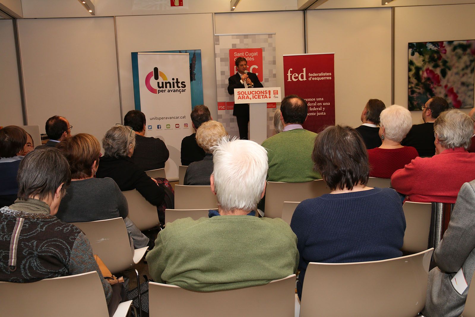 L'acte central del PSC a Sant Cugat s'ha celebrat aquest 11 de desembre. FOTOS: Lali Álvarez