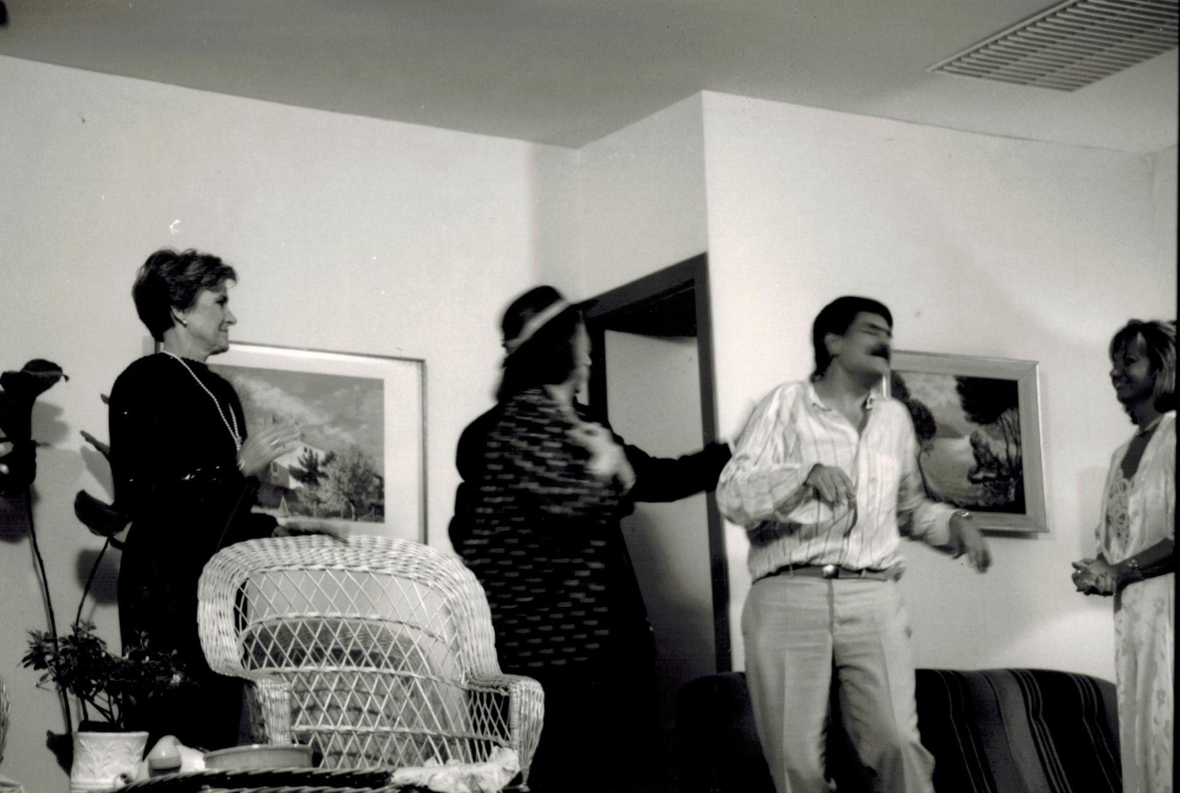 Obra de teatre amb els senyors Borrás i Carulla, l'octubre de 1984