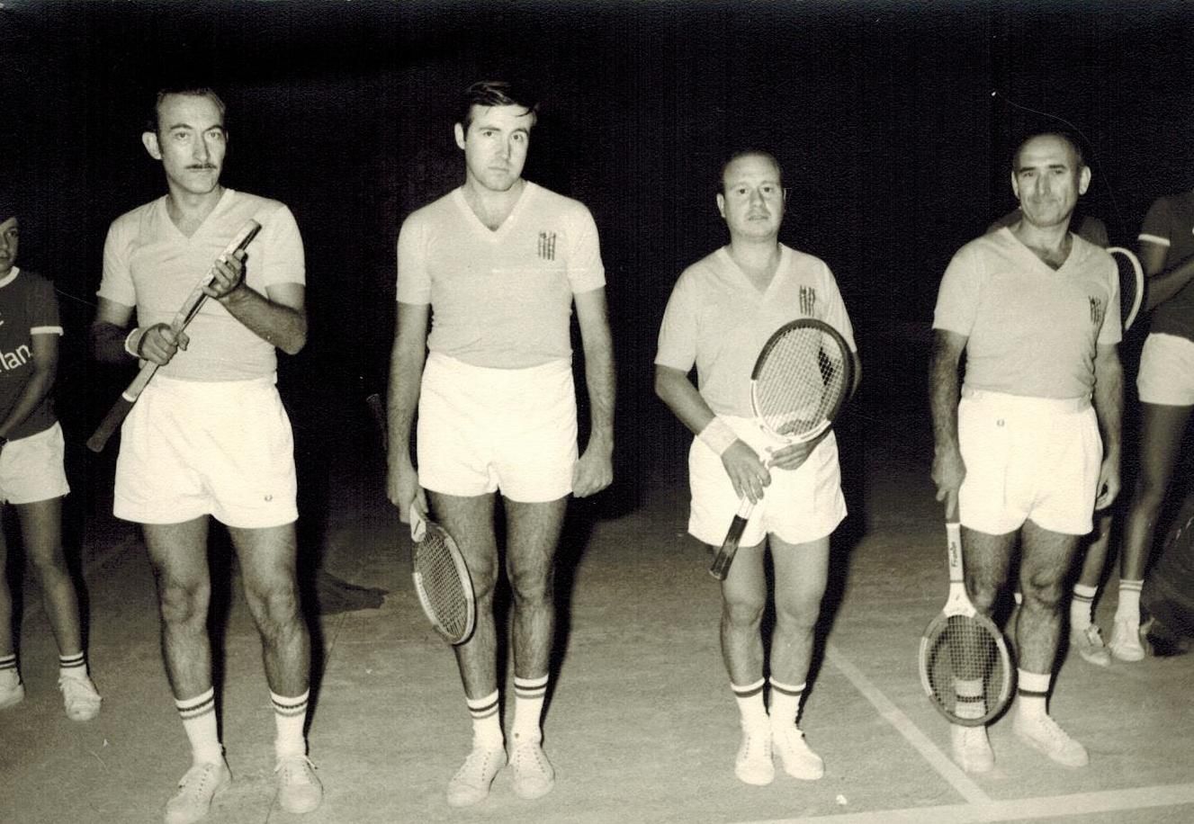 Partits dels socis del Club, Solé, Carné, Millán i Nicolás l'any 1974