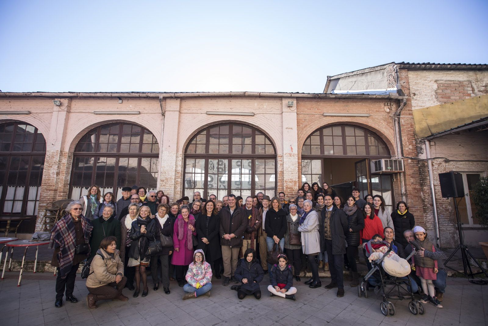 Acte de La Unió abans d'iniciar el projecte de remodelació de la seva seu a La Unió Santcugatenca. FOTO: Lali Puig