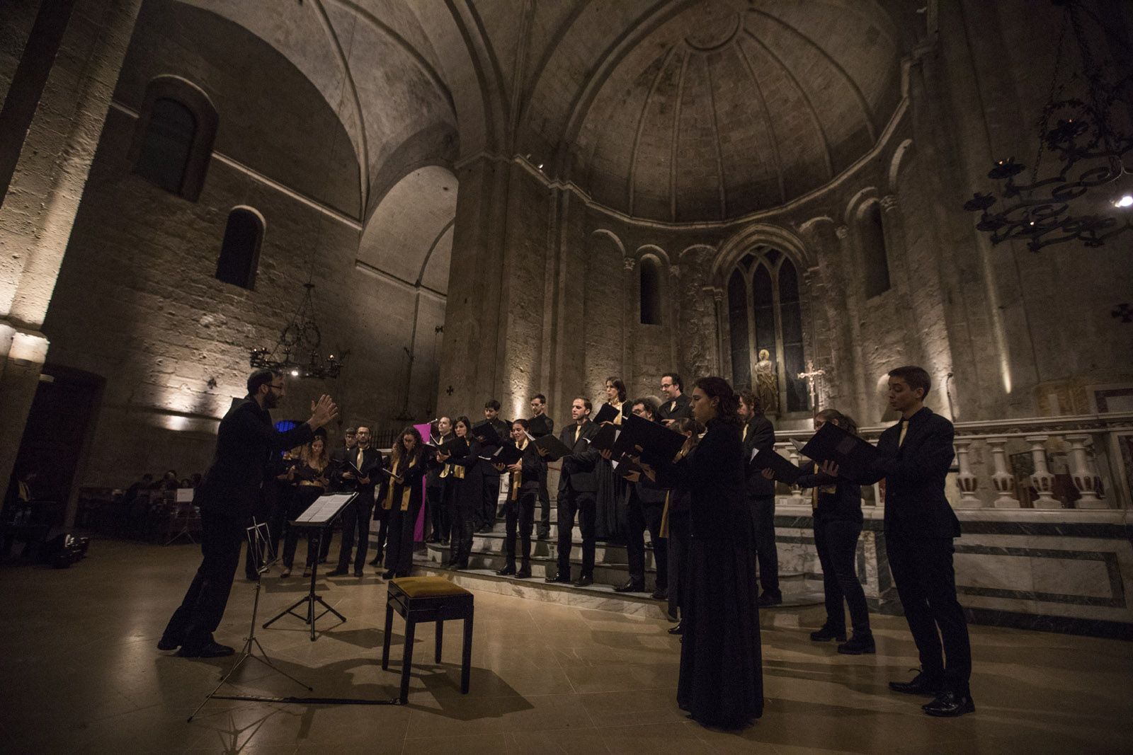 Concert del Cor Aglepta a l’Església del Monestir. FOTO: Lali Puig