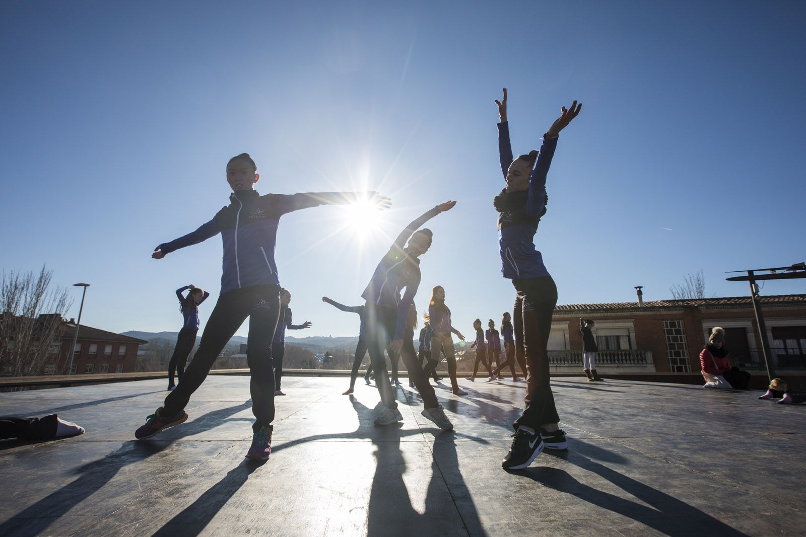 Exhibició d'estètica de grup del Club Gimnàstica Rítmica i Estètica Sant Cugat. FOTO: Lali Puig