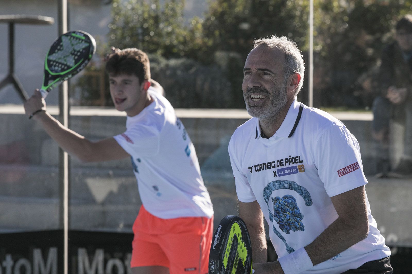 Alex Corretja ha participat en un partit d'exhibició del torneig. FOTO: Lali Puig