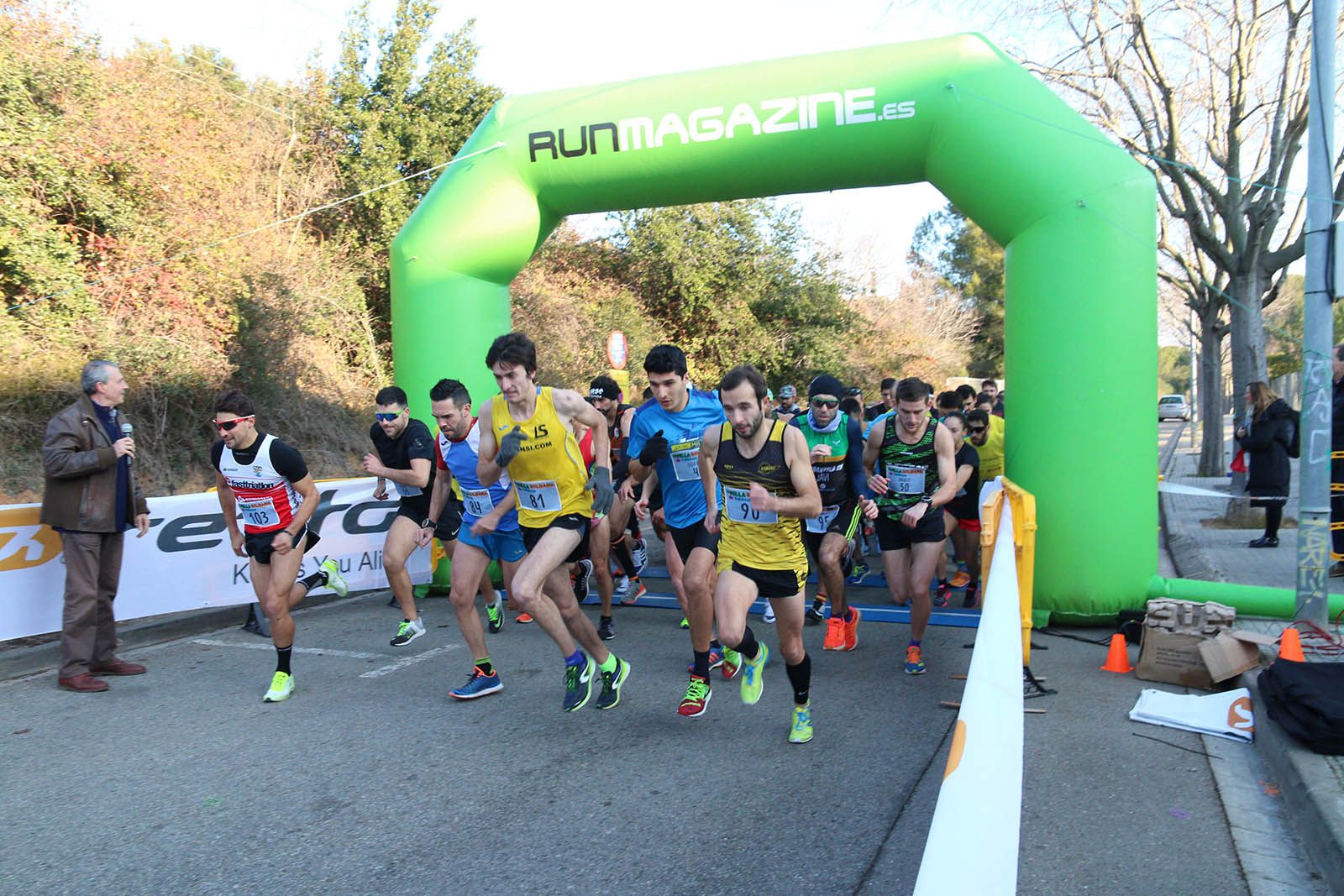 Imatge de la sortida de la prova de la Milla. FOTO: Lali Álvarez