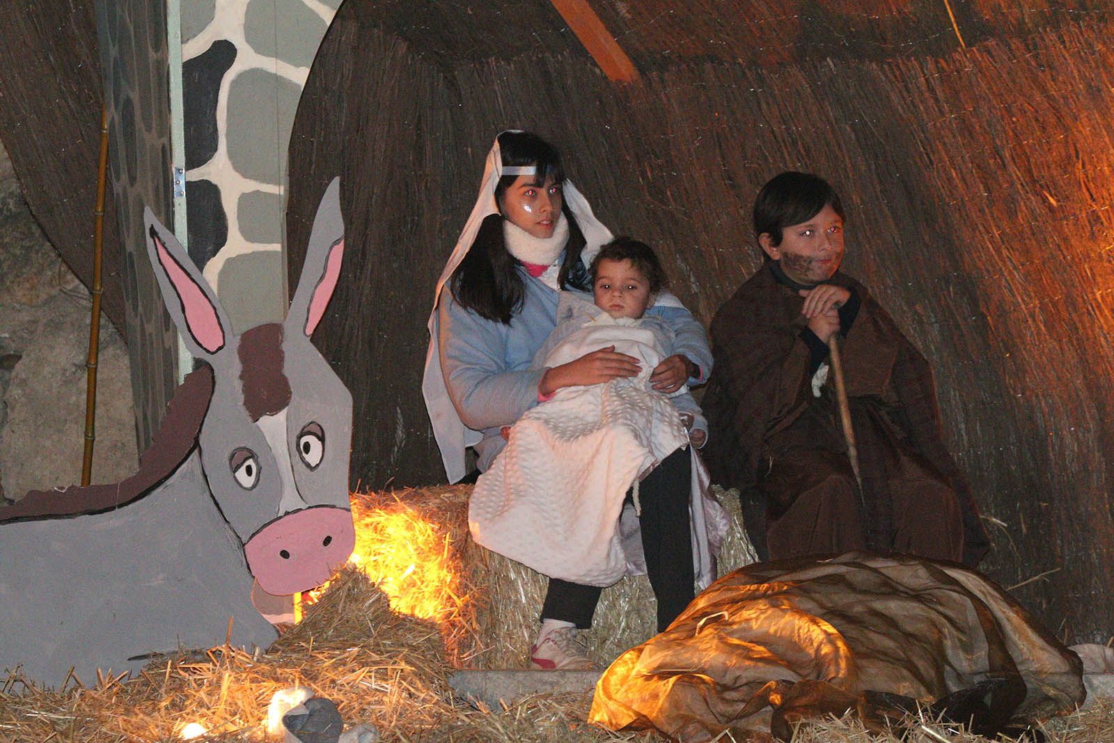 El pessebre vivent als jardins del Monestir. Foto: Lali Álvarez