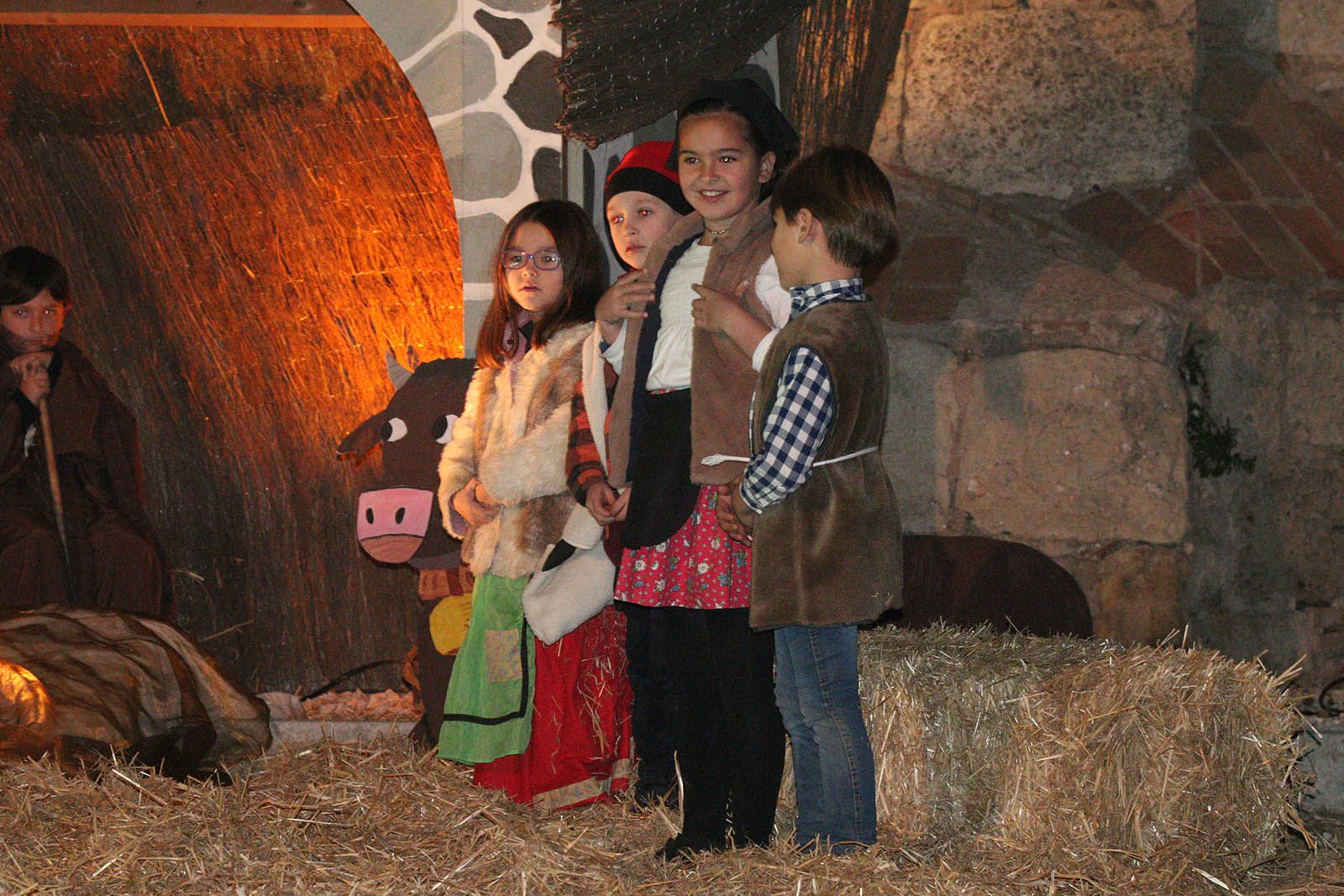El pessebre vivent als jardins del Monestir. Foto: Lali Álvarez